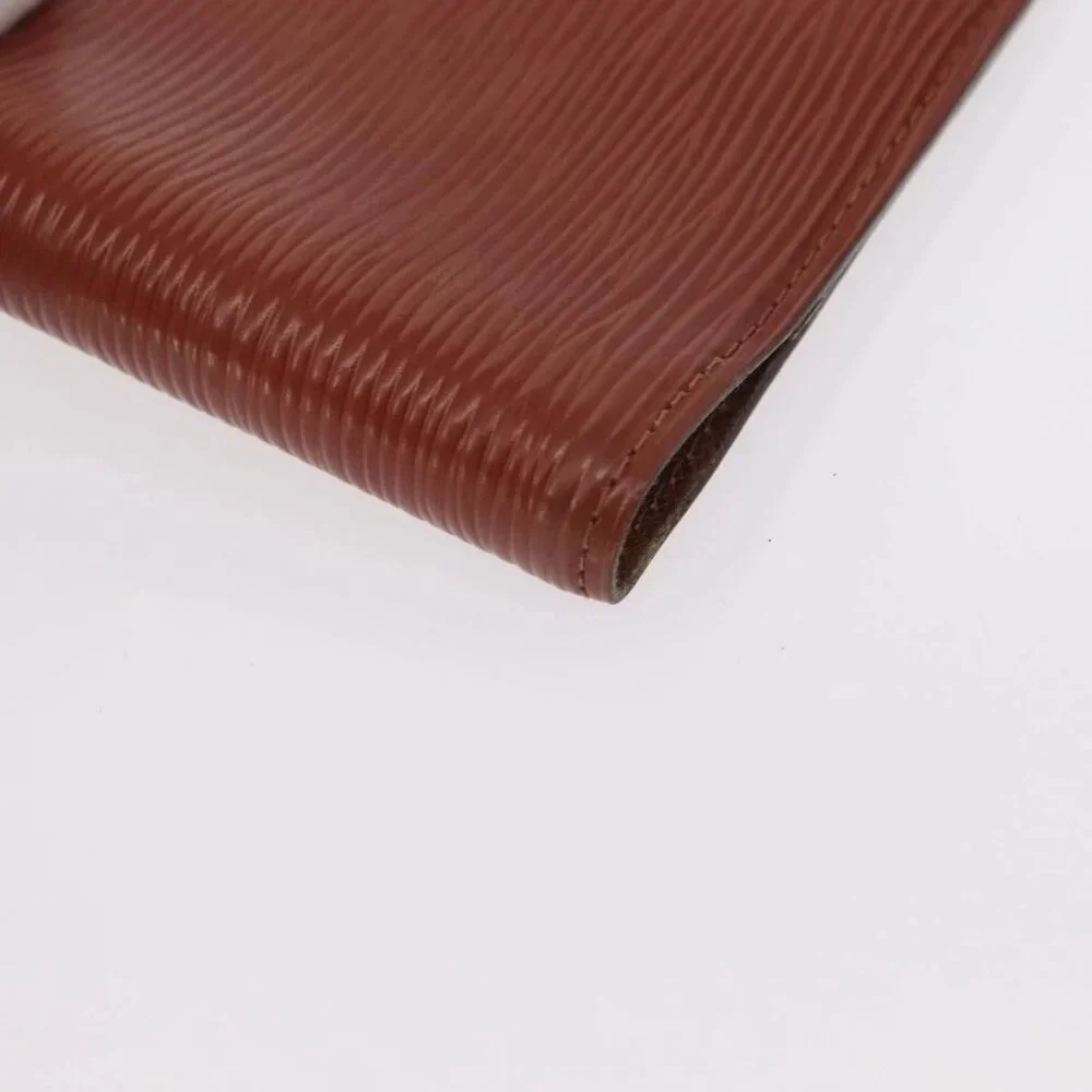 LOUIS VUITTON Epi Agenda PM Day Planner Cover Brown